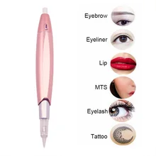 Горячая Полуперманентная ручка для макияжа электрическая микроблейдинг машина тату иглы монтажный пистолет для бровей губ подводка для глаз и МТС