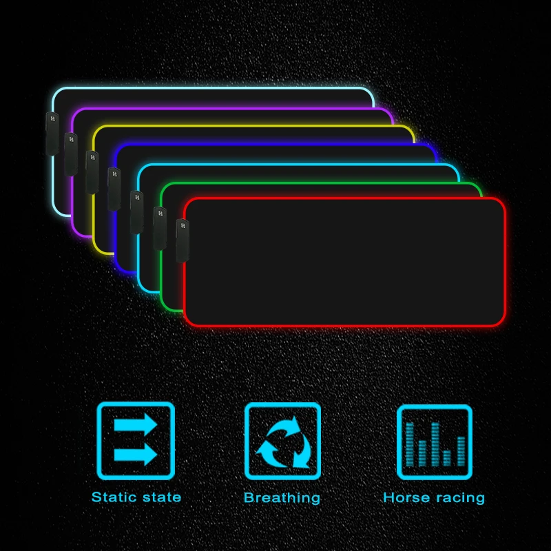 XGZ Star Wars Custom RGB Mouse Pad Black Lock Edge Home Computer Keyboard Table Mat Speed Rubber No