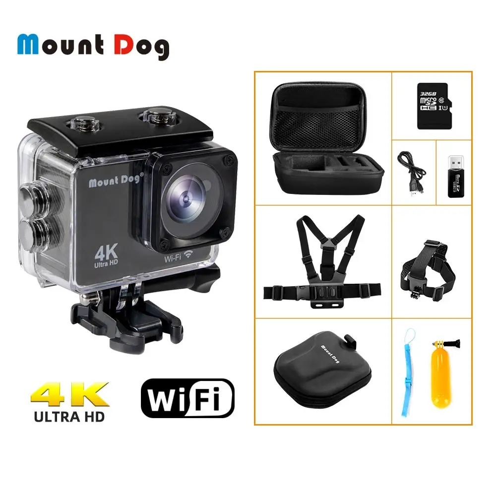 

New HD 4K Sports Action camera Go Ultra Pro Accessories 4WiFi Remote Control Video Camcorder DVR Camera Waterproof accessories