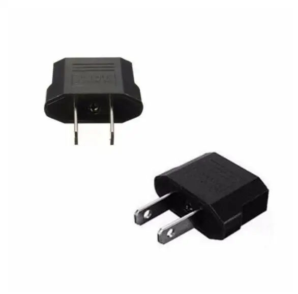 EU Euro Europe to US USA Power Jack Wall Plug Converter Travel Adapter 10Pieces/lot