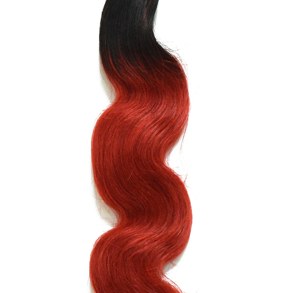 Предварительно окрашенные человеческие волосы Софи с Омбре 1 пучок T1B/39J Цвет волнистые малазийские волосы без Реми шиньон для волос для наращивания