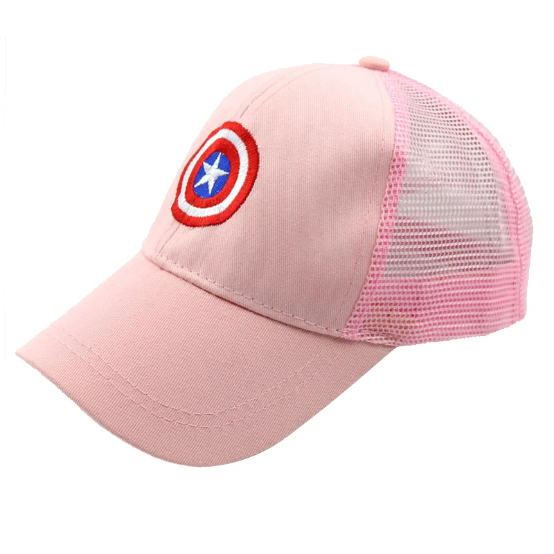 Disney Anime Cartoon Captain America Hat For Kids Boy Girl Autumn Baby Baseball Cap Children Hip Hop Sun Hats Kids Snapback Caps 6