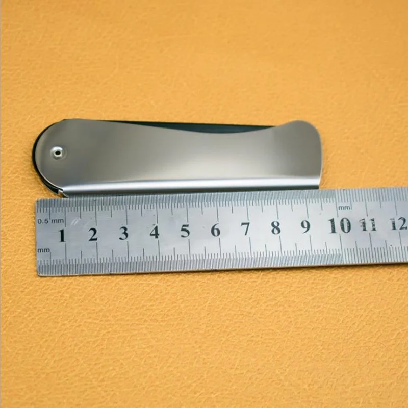 1 Pcs Portable Mens Womens Beauty Handmade Stainless Steel Folding Pocket Clip Hair Moustache Beard Comb