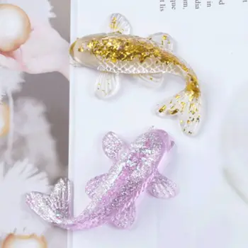 

Fish Shape Epoxy Molds DIY Crafts Pendant Making Transparent Silicone Mold Decorative Resin Mould