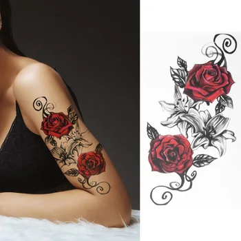 

6pcs Fake 3D Tattoos Realistic Temporary Sticker Decor Party Favors for Adults