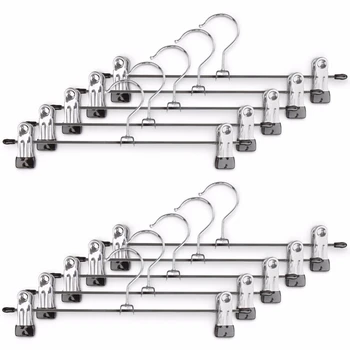 

1pc 30cm Stainless Steel Pants Clip Dedicated Trousers Wardrobe Clips Metal Pin Hangers Anti-slip Clothes Hangers Q9J5