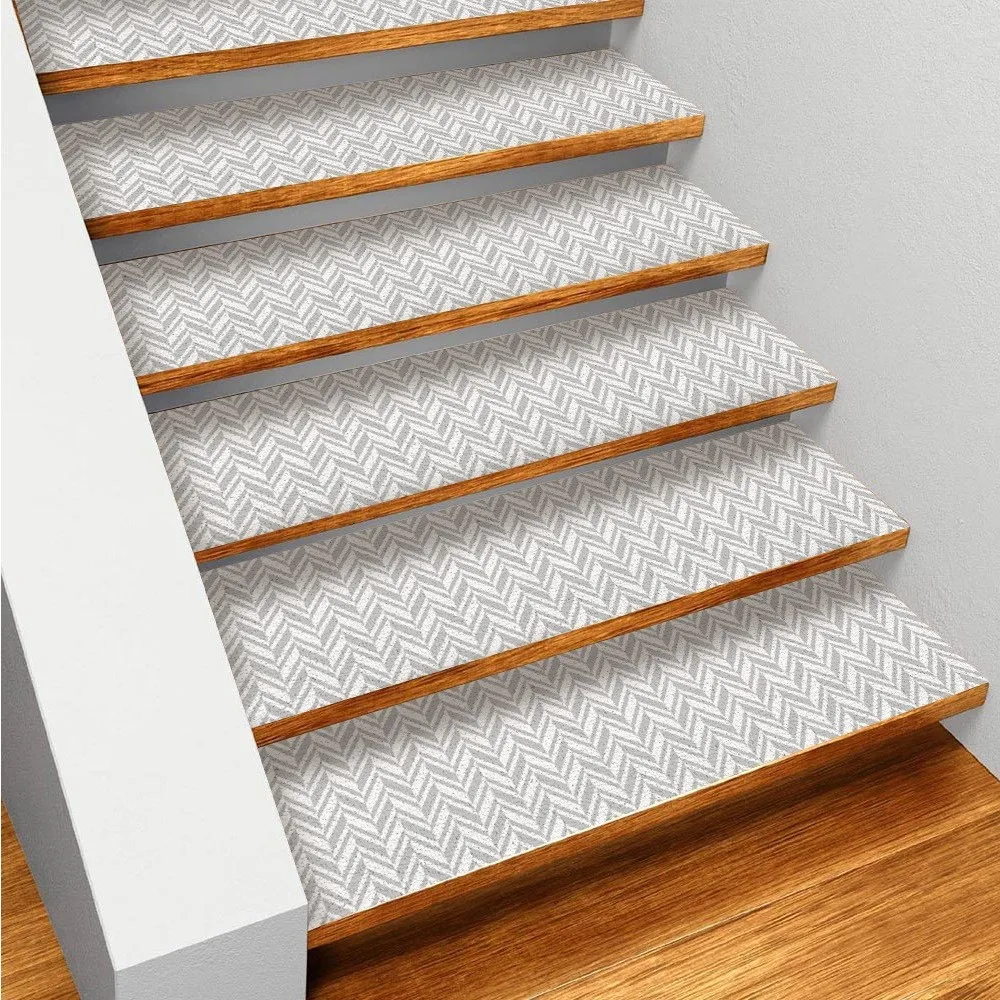 

1 PC Self-adhesive Step Stickers Tread Glue-free Paper Creative Decor Stickers Anti-slip Strips Modern Style Stair Mat