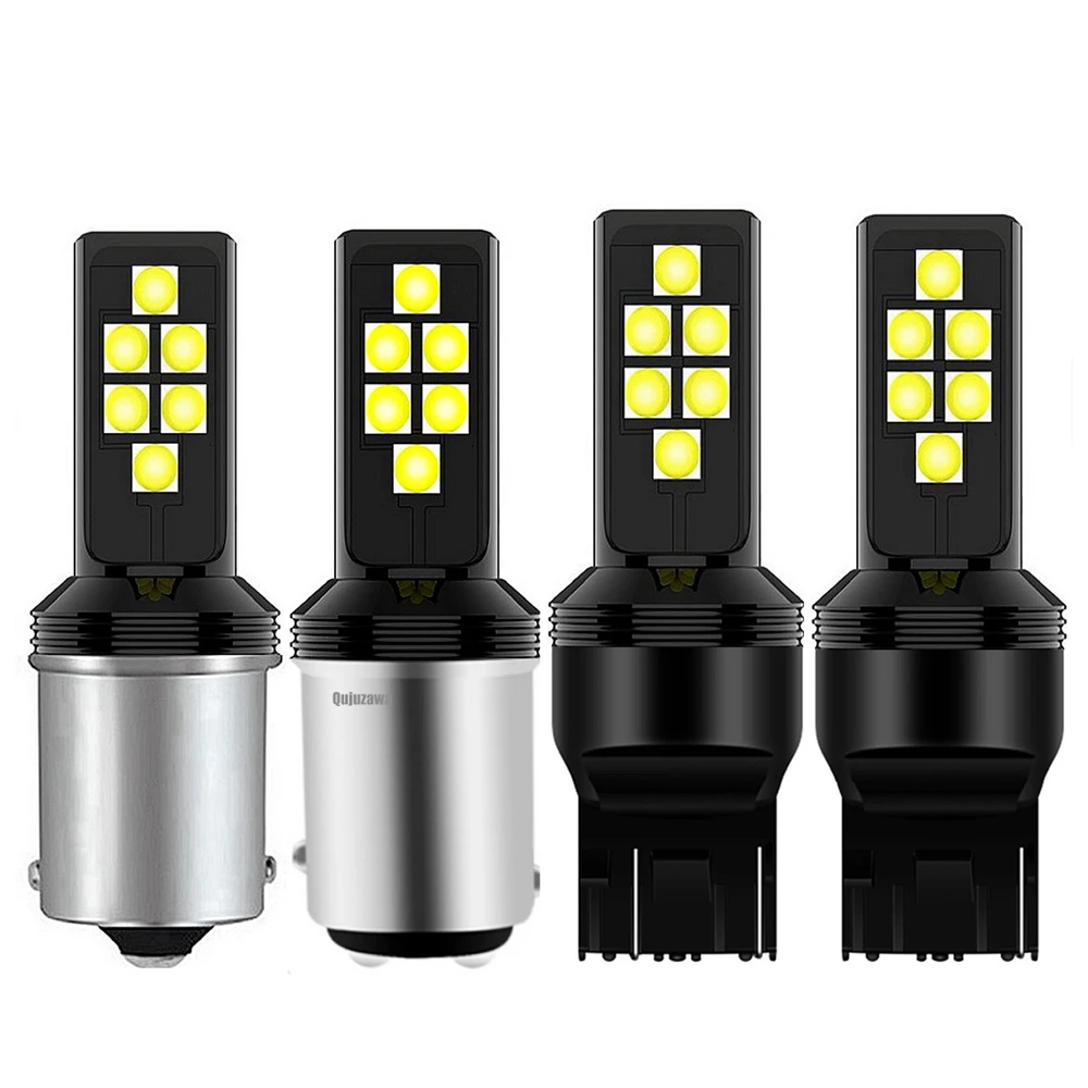 2 шт. 1156 P21W BA15S 1157 P21/5 Вт BAY15D T20 W21W 7440 W21/5 7443 BAU15S светодиодный автомобильный резервный