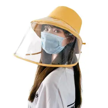 

Women Bucket Hat Removable Hat Face Eye Cover Anti Splash Summer Sun Hat Travel Caps Sunshade