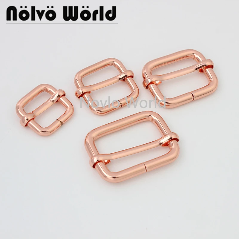 Buckle-Strap Ribbon-Roll Slider Rose-Gold Belt Adjuster 16mm 20mm 10-50pcs 4-Size 6-Colors