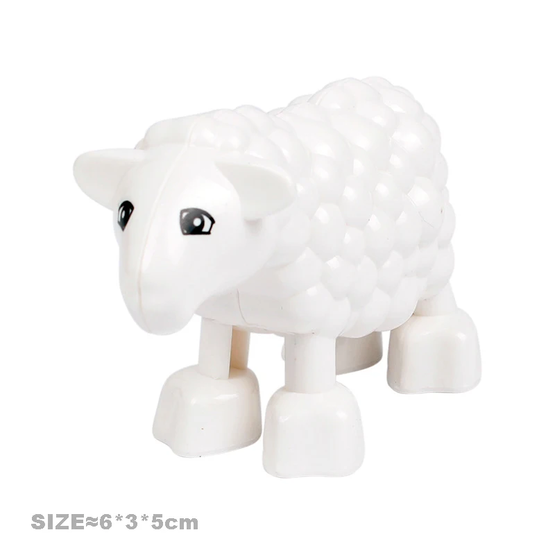 Large Farm Animal Building Block Set - Educational Assembly Toys