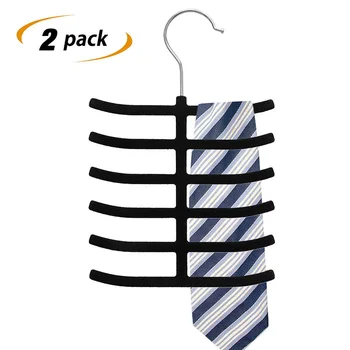 

10pcs Neck Tie Holder Neck Tie Hanger Scarf Rack Scarf Hanger Hanger Baby Hangers Organizer, Hanger, Holder Black