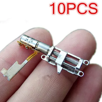 

10PCS Mini 4mm 2-phase 4-wire Precision Planetary Gearbox Gear Stepper Motor Stepping Motor Linear Screw Rod Metal Slider Block