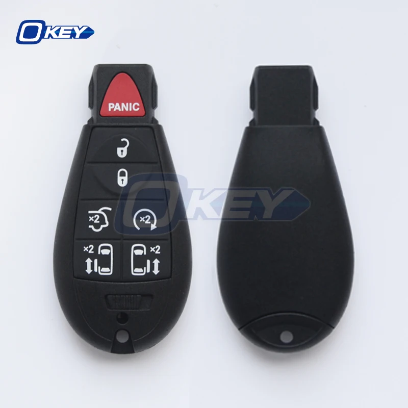 

Okey 7/6+1 Buttons Car Remote Control Key IYZ-C01C Fob 433Mhz For Dodge Caravan Chrysler Town & Country Jeep