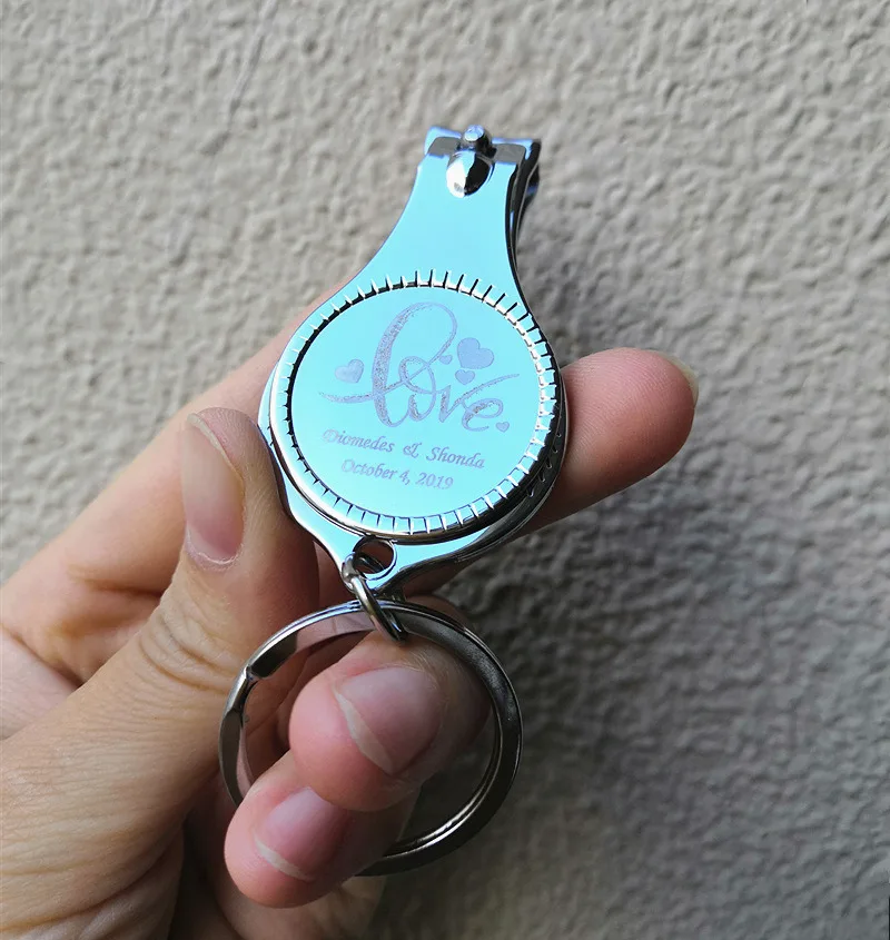 Personalized Wedding Souvenirs For Guests Wedding Favors Gift Multifunctional Wine Opener/Keychain/Nail Clippers
