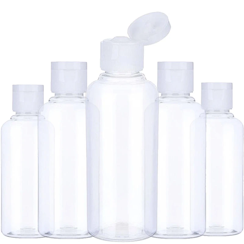 5pcs Portable Travel Bottle 10ml 30ml 50ml 60ml 100ml 120ml Plastic