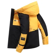 Мужская Зимняя Толстая теплая Высококачественная ветрозащитная куртка с капюшоном, 80% белый утиный пух, повседневный мужской пуховик, зимние парки, верхняя одежда, пальто 3XL