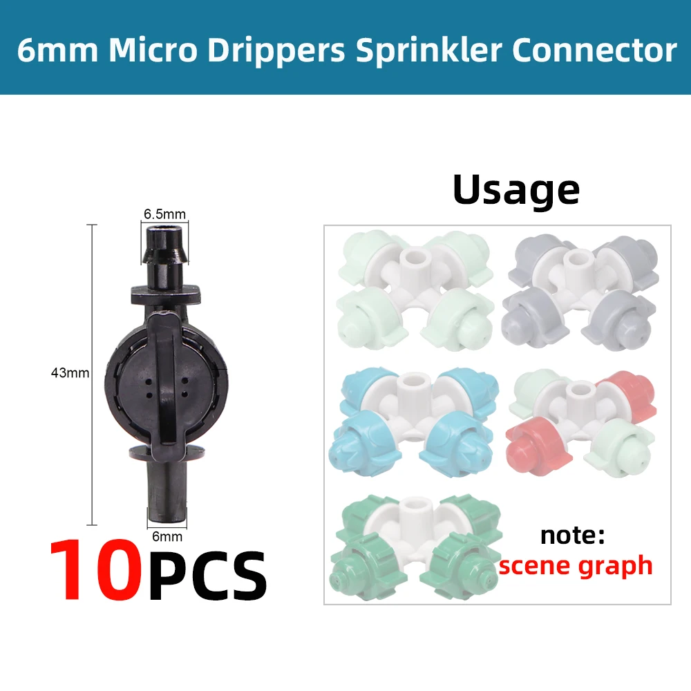 RBCFHI 18 Types Misting Nozzles Garden Cooling Watering Irrigation Sprinklers Spray Jet Greenhouse Balcony Bonsai Micro Foggers