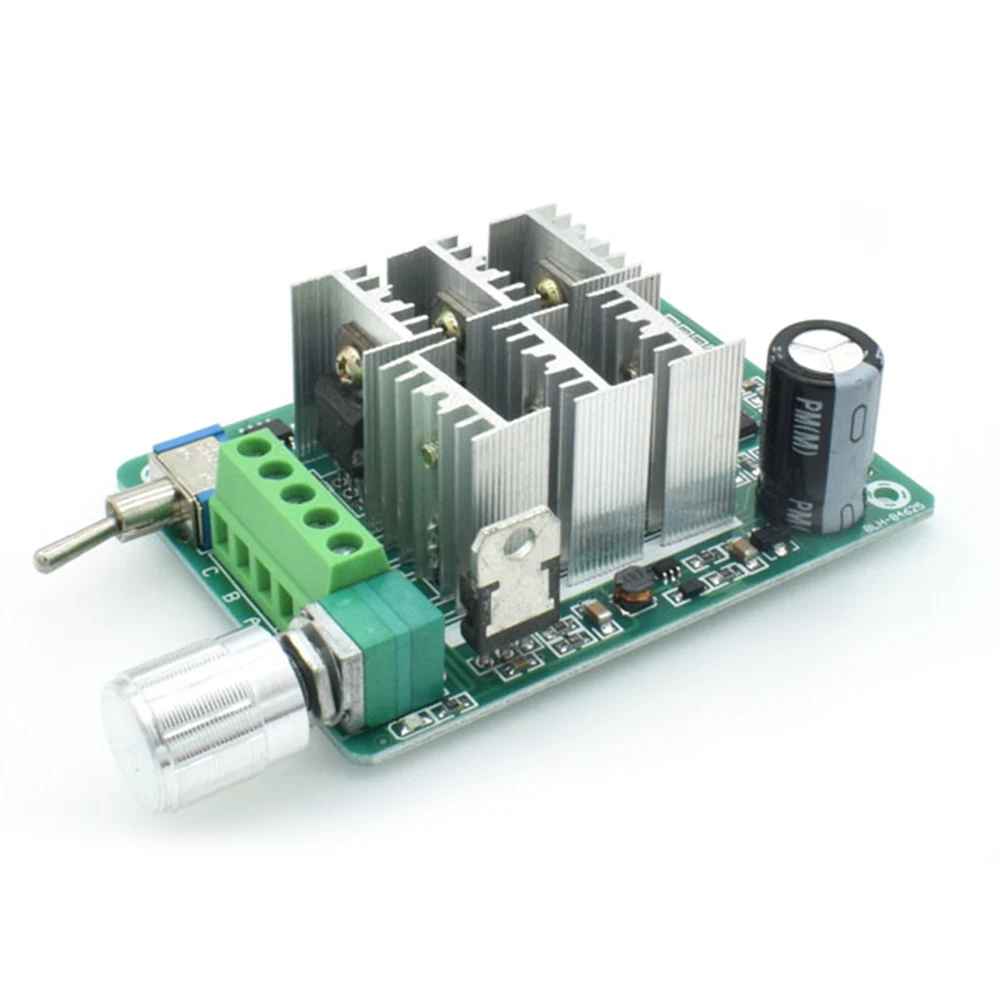 

15A BLDC Three-Phase Sensorless Brushless Motor Speed Controller Explosive Fan Drive DC 5-36V With Potentiometer Switch