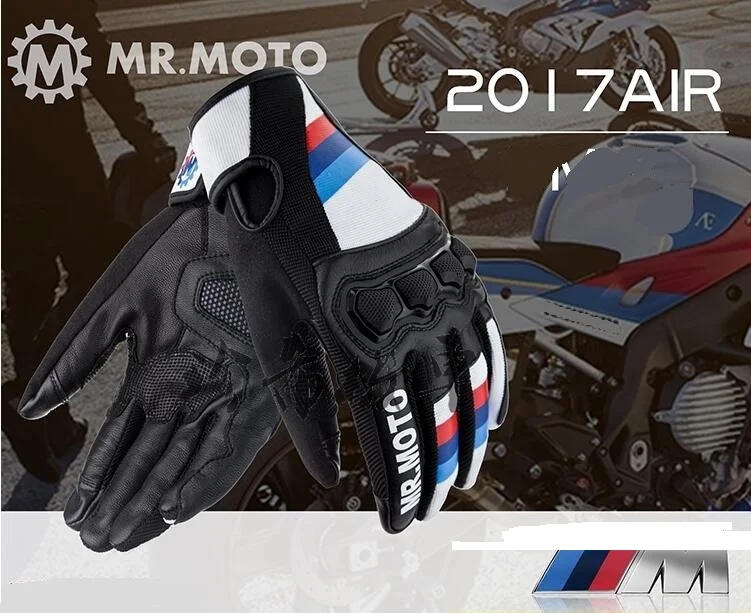 Лето, новые мужские и женские, MR. moto Air series, moto rcycle, перчатки, rbike, дышащие, небьющиеся, могут касаться экрана