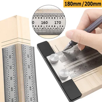 

Ultra Precision Marking Ruler-High-precision Scale Ruler T-type Hole Ruler The Patchwork Cutting Template comes with various