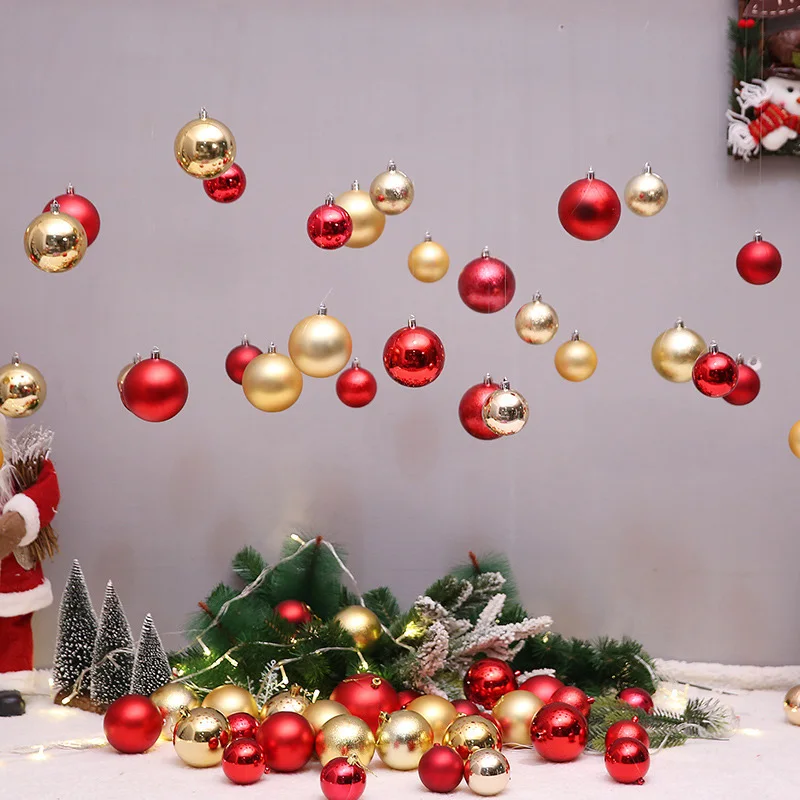 Strongwell 24Pcs Christmas Tree Ball Decoration For Home DIY Xmas Birthday Wedding New Year Baubles Ball Hanging Decoration Part