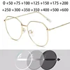 Metal Irregular Polygon Reading Eyeglasses Women Men Prescription Spectacles Eyewear +0.5 +0.75 +1 +1.25 +1.5 +2 +2.5 +3 +3.5 +4 1