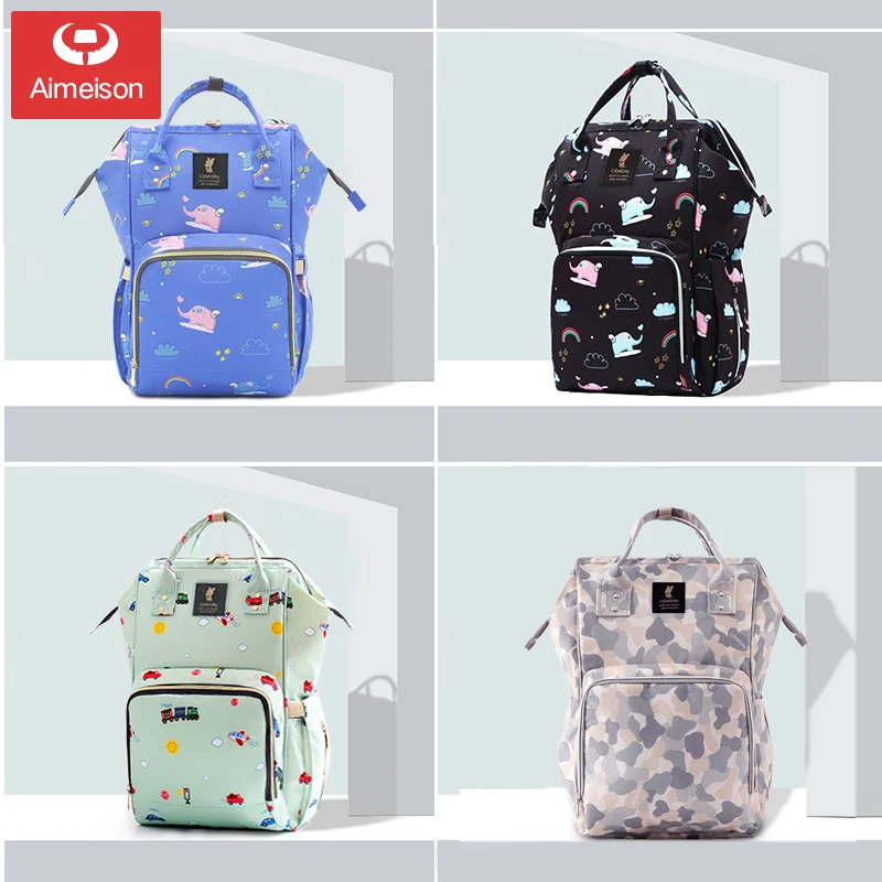 Mummy bag 2019 new fashion female maternal and child package shoulder portable multi-function large capacity mother bag out