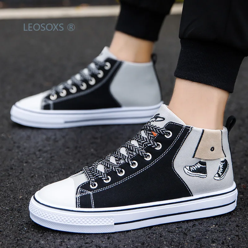 

Multi-functional Casual Hight-top Students Fashion Shoes 2020 Spring New Style MEN'S Canvas Shoes Shoes Fashion Shoes