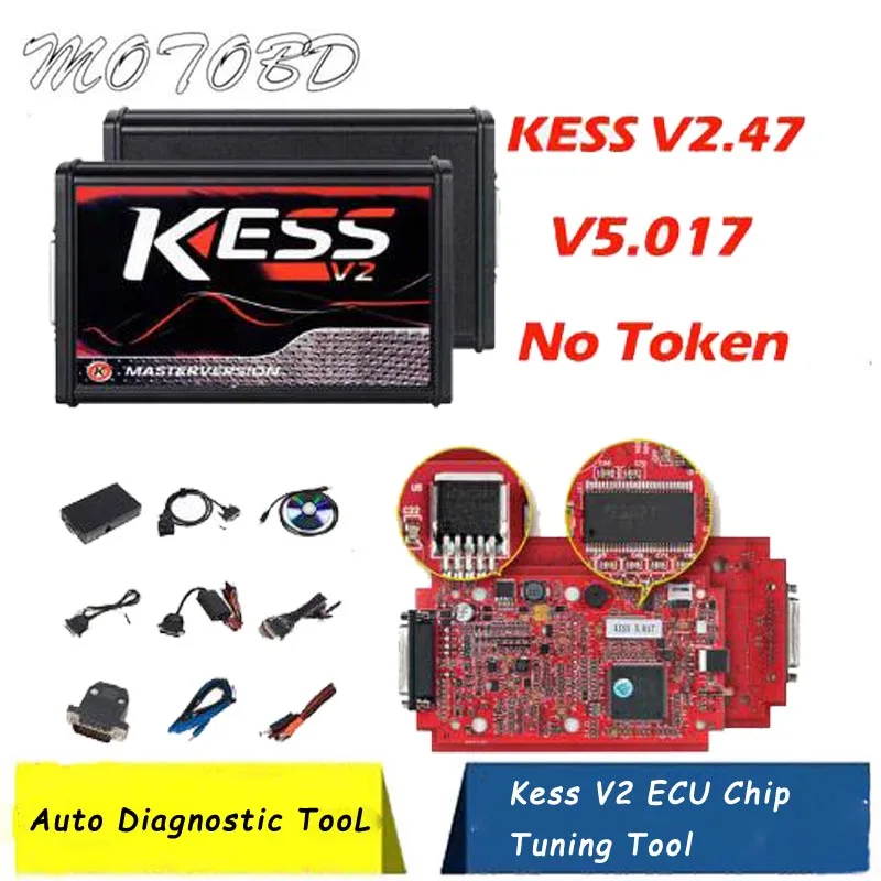 KESS V2 V2.47 OBD2 менеджер тюнинговый комплект неограниченный жетон Kess V2 FW V5.017 мастер версия ECU чип тюнинг