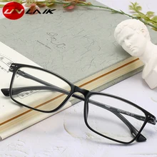 UVLAIK TR90 студенческие очки для чтения с близорукостью, ультра-светильник, оправа, прямоугольная оптическая оправа для мужчин и женщин, очки для близорукости, градусный диапазон-50.-600