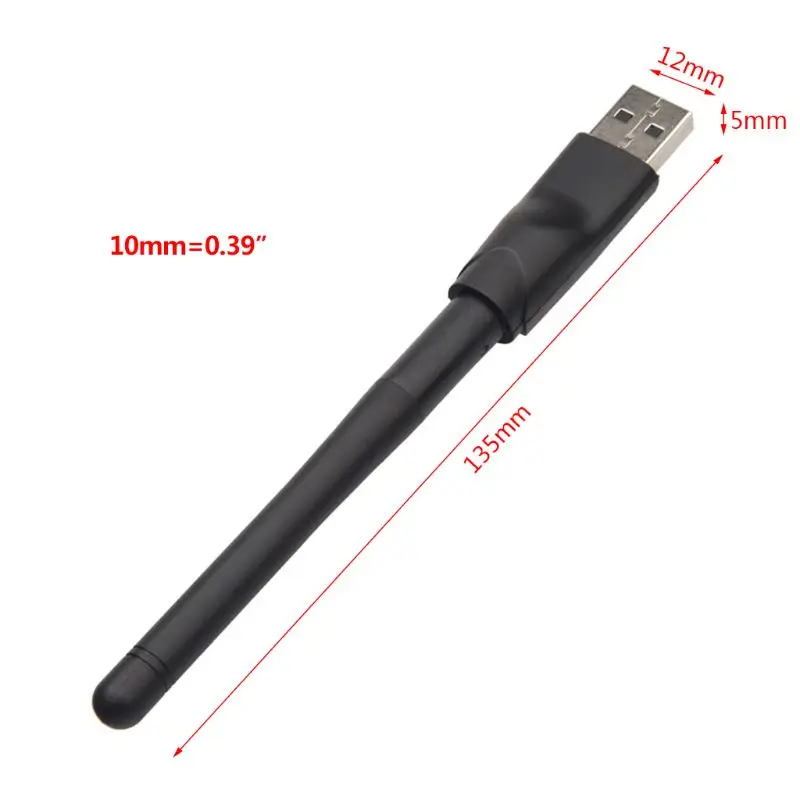 150 Мбит/с мини WiFi приемник ключ беспроводной USB WLAN сетевой карты адаптер Антенна для ПК ноутбука комплект верхней коробки аксессуары
