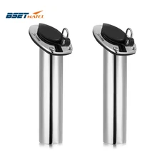 2 шт./лот заподлицо 30 градусов лучшая металлическая нержавеющая сталь 316 подставка для удочки держатели овальной формы фланец с кольцом