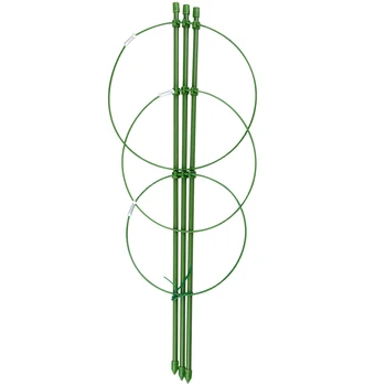 

Plant Support Cages Vine Trellis Support Flowers Triple Plastic Pillar Vine Plants Holder Stand Pot Tomato Trellis