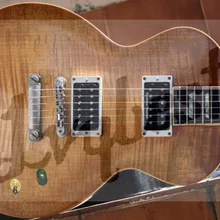 Lvybest электрогитара по индивидуальному заказу корпус и форма головы, собственный логотип и инкрустация, гриф из розового дерева, корпус из красного дерева