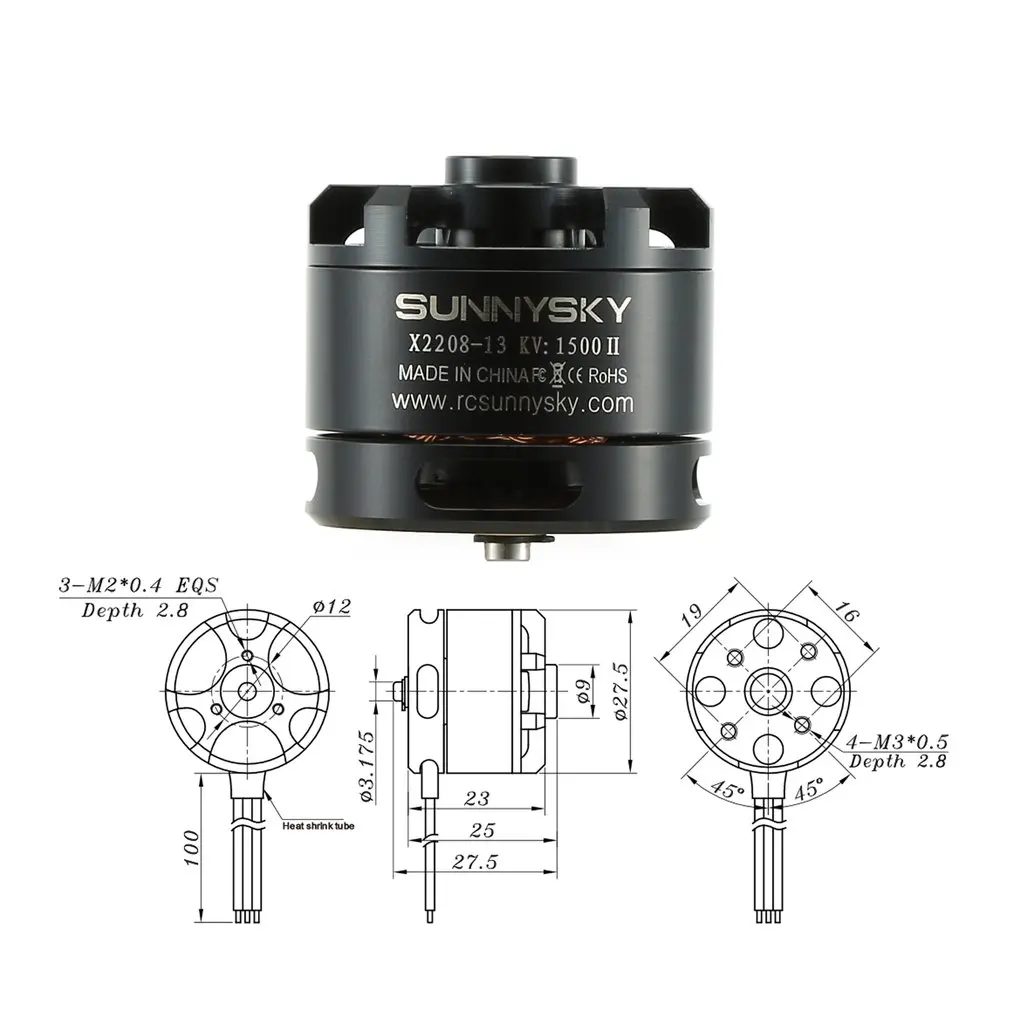 SUNNYSKY X2208 1500KV 2600KVFixed-wing мотор бесщеточный двигатель для многоосевой антенны RC бесщеточный двигатель модель самолета