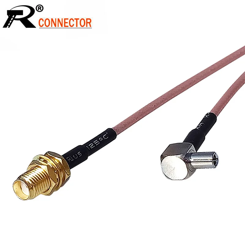 2 шт. RF Pigtail гнездо SMA TS9 Штекерный разъем для RG316 коаксиальный кабель SMA для TS9 адаптер 15 см для huawei e5332 e5776 e5372 модем