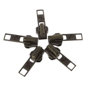 

10Pcs/Set 10Pcs/Set 11mm Universal Metal DIY Fix Zipper Puller Repair Kit Retro Bronze Carving Elk Deer Replacement Slider Tools