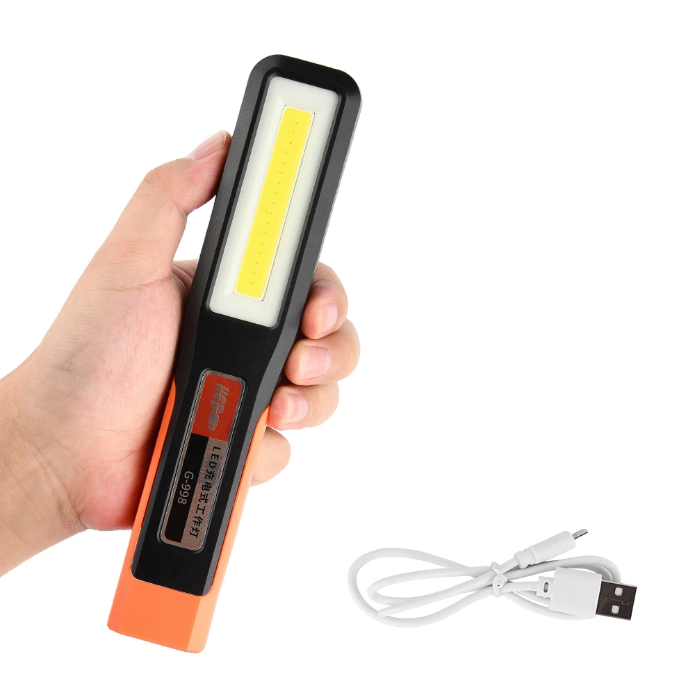 

COB LED Emergency Light 10W Portable Rechargeable Flashlight 3 Modes High Brightness Work Lamp With Hook Magnetic Torch