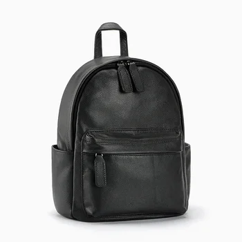 

Fashion Black Backpack Female Genuine Leather Shoulder Bag High Quality School Bags For Girls Travel Rucksack Women bagpack