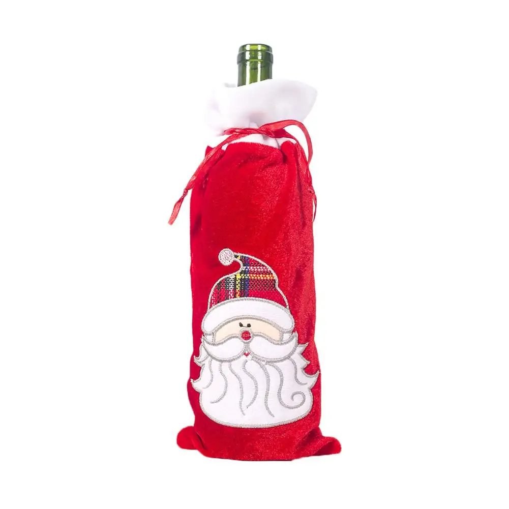 Рождественское вино свитер на бутылку праздник шампанского бутылка крышка для вечерние украшения для обеденного стола бутылки - Цвет: Santa Claus