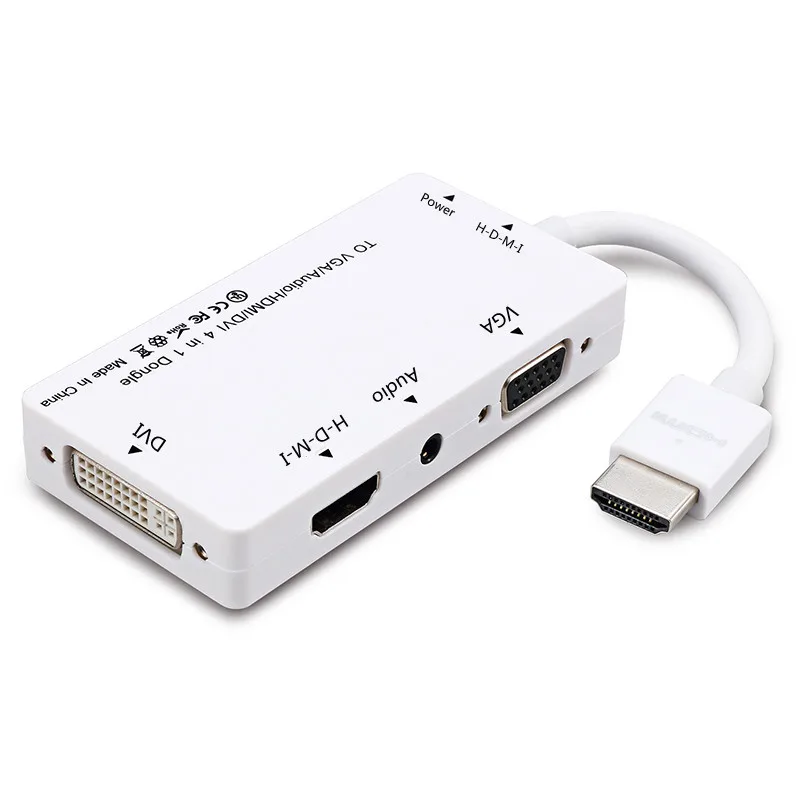 e vídeo cabo multiport adaptador 4in1 conversor