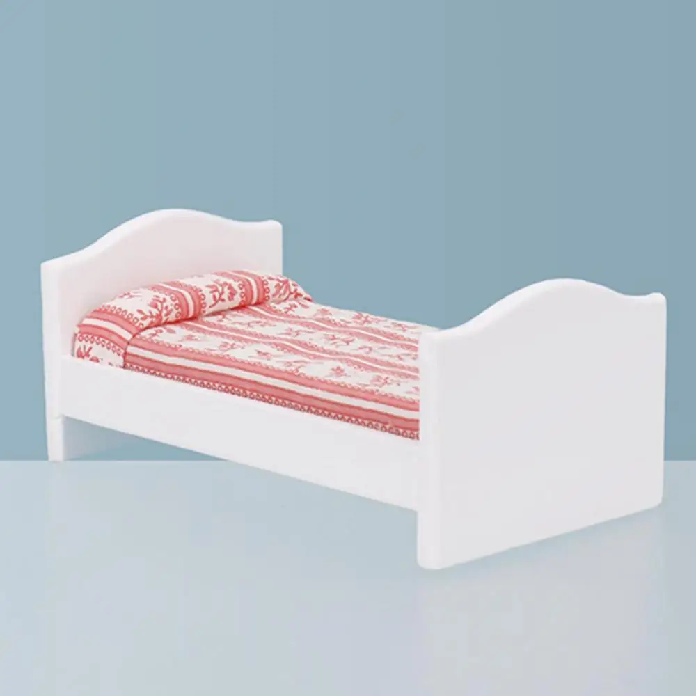 1:12 Миниатюрный Кукольный дом 3D деревянная мебель красные полосы Детская