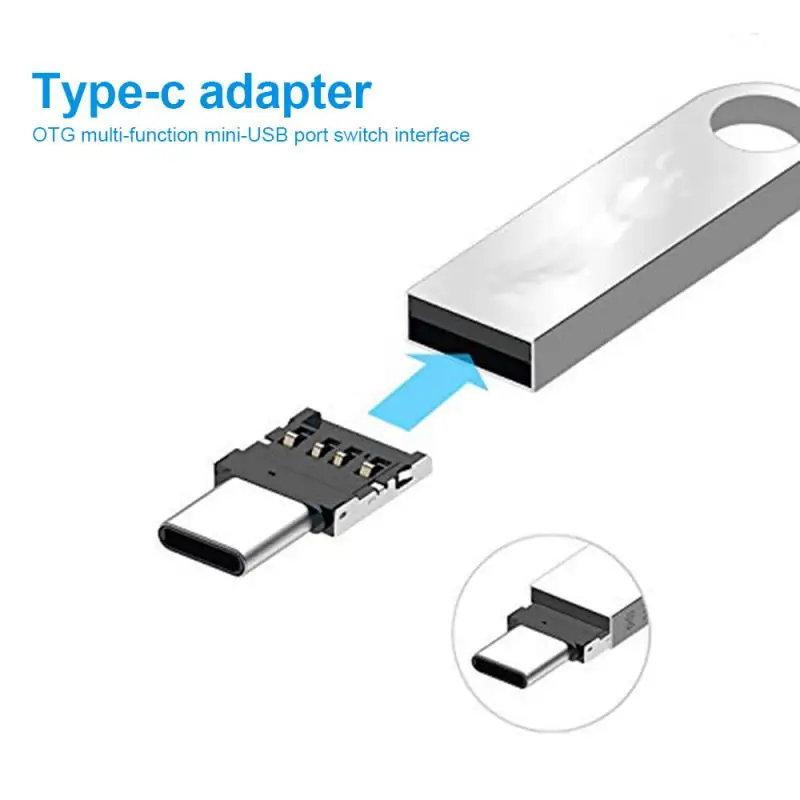 Переходник с USB на Type C OTG Type-c (штекер) Micro (гнездо) конвертер для Xiaomi Huawei Samsung