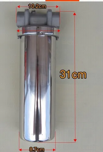 10 дюймов 304 Корпус фильтра для горячей воды из нержавеющей стали 1/" 3/4" " для высокой температуры с высоким потоком