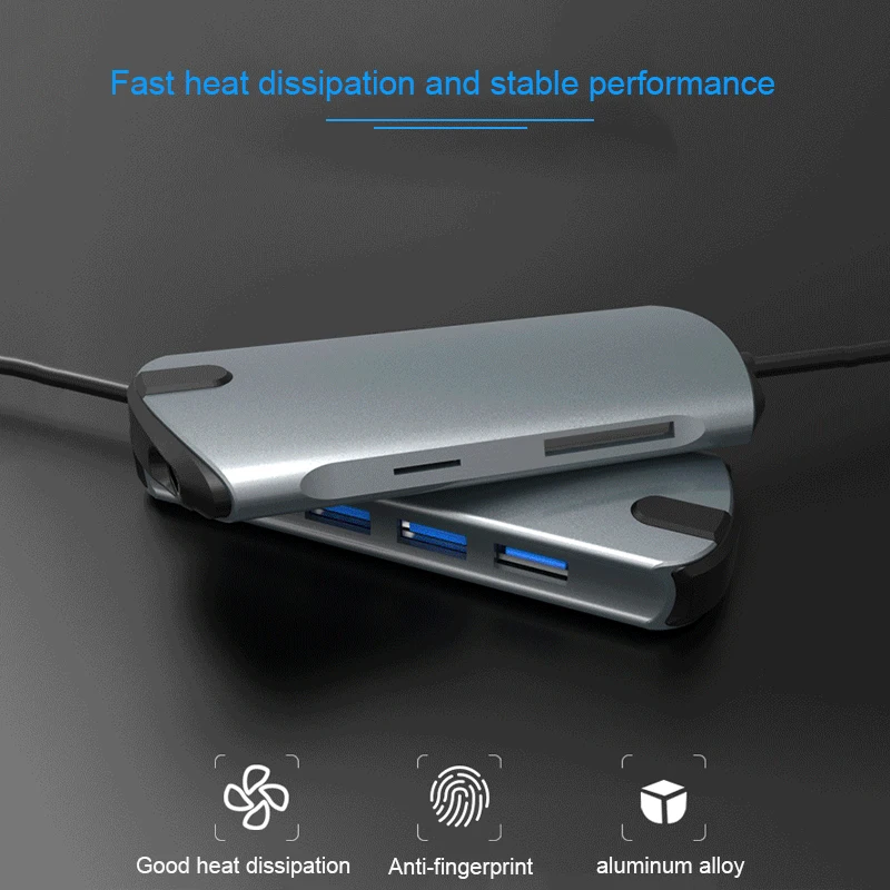 Basix USB-C концентратор типа C для мульти USB 3,0 концентратор HDMI адаптер док-станция для MacBook Pro huawei P30/P20 USB-C 3,1 сплиттер 3 порта USB концентратор