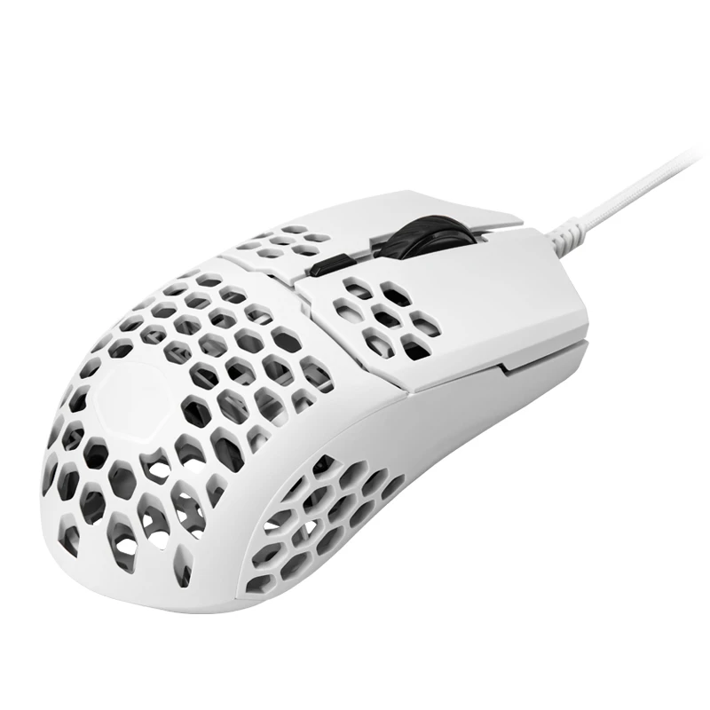 Cooler Master MM710 53G игровая мышь Pixart PMW 3389 16000 dpi оптический датчик легкий сотовый корпус плетеный кабель Белый