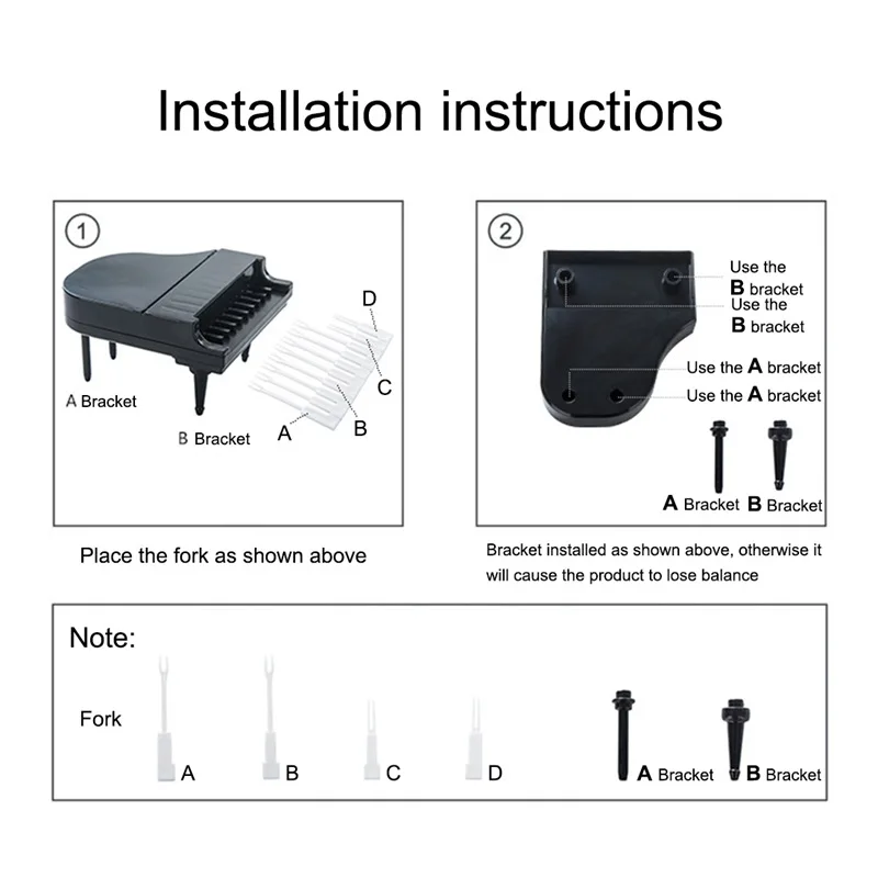 10 шт./компл. пианино вилки для фруктов Творческий пианино моделирование ключи фруктовая вилка домашний десерт украшение для торта, кухня столовая посуда для бара инструменты