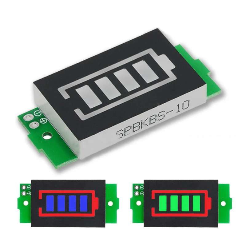 1/2/3/4/5/6/7/8S Lithium Battery Capacity Indicator Module Blue Green Display Electric Vehicle Power Tester 3.7V Li-ion | Электронные