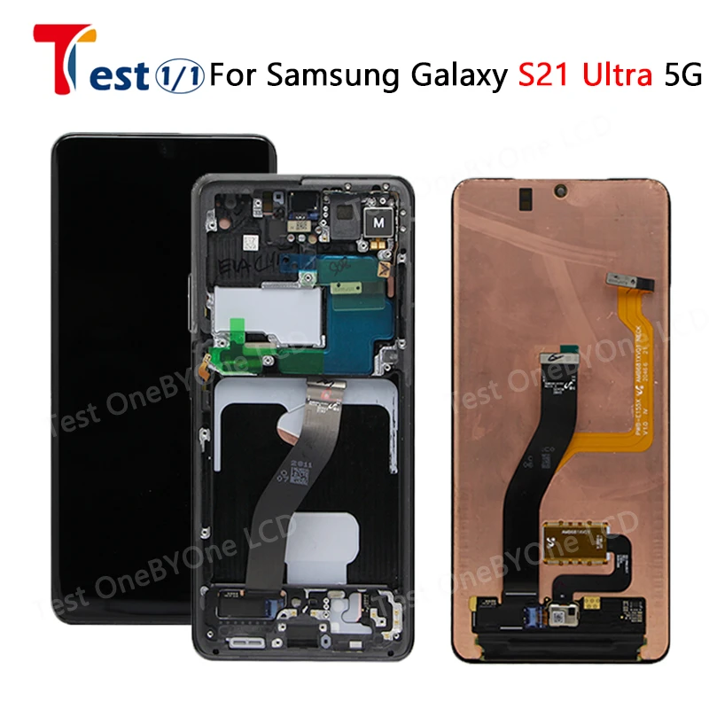 For Samsung Galaxy S21 Ultra 5g G998n Lcd Display With Touch Panel Digitizer For Sm G998b Ds G998u G998w Lcd Pantalla Frame Mobile Phone Lcd Screens Aliexpress
